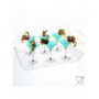 Plateau en plexiglas transparent - Épaisseur 5 mm H 4,5 cm