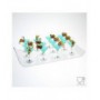 Plateau en plexiglas transparent - Épaisseur 5 mm H 4,5 cm