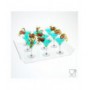 Plateau en plexiglas transparent - Épaisseur 5 mm H 4,5 cm