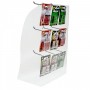 Clear acrylic countertop display case for battery AA or AAA blisters and multi packs, toys and games etc.