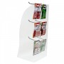 Clear acrylic countertop display case for battery AA or AAA blisters and multi packs, toys and games etc.