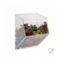 Transparent plexiglass wall candy holder WITH door