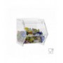 Porta dulces de sobremesa o de pared en plexiglás transparente CON puerta retráctil