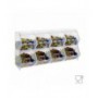 Porte-bonbons de comptoir ou mural en plexiglas transparent AVEC porte escamotable