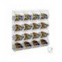 Porte-bonbons de comptoir ou mural en plexiglas transparent AVEC porte escamotable