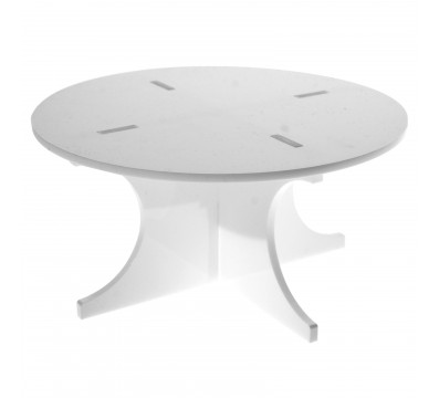 E-377 - Alzate multiuso in plexiglass bianco - Spessore 5 mm