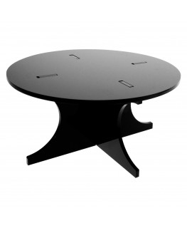E-378 - Alzate multiuso in plexiglass nero - Spessore 5 mm