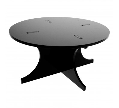 E-378 - Alzate multiuso in plexiglass nero - Spessore 5 mm