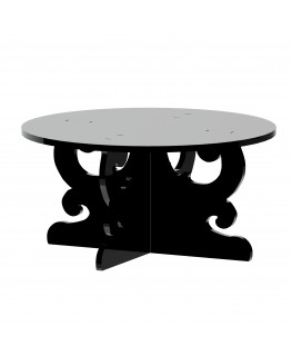 E-589 - Alzate multiuso in plexiglass nero - Spessore 5 mm