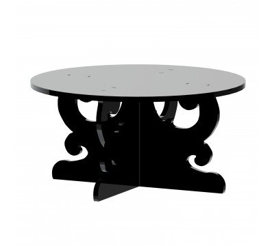 E-589 - Alzate multiuso in plexiglass nero - Spessore 5 mm