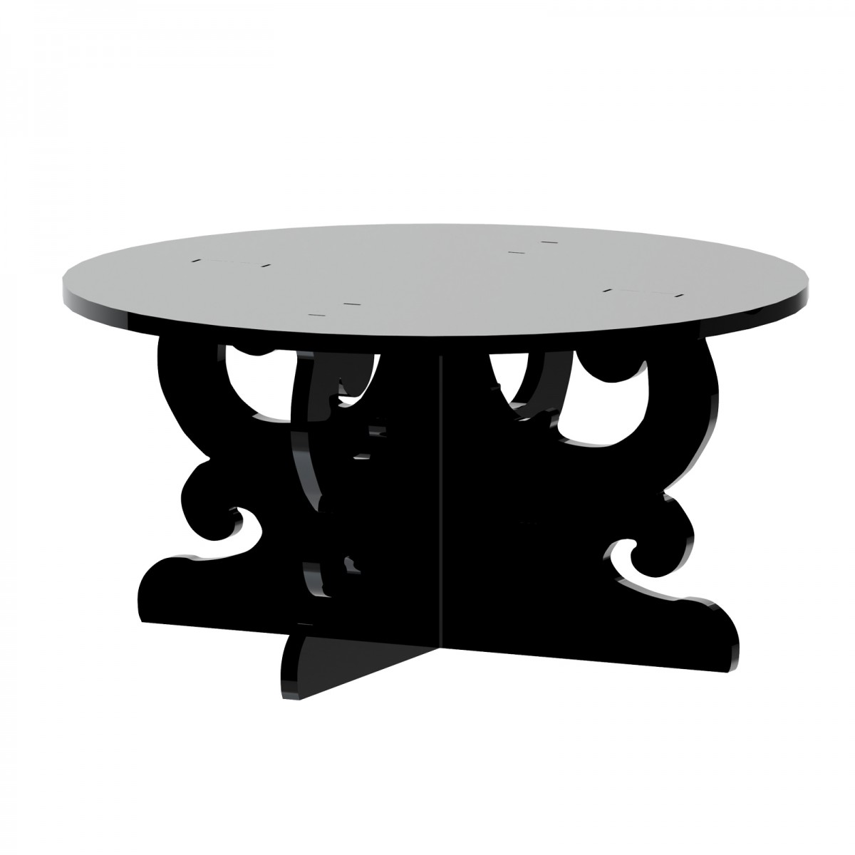 E-589 - Alzate multiuso in plexiglass nero - Spessore 5 mm