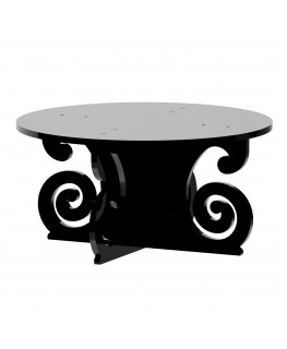 E-593 - Alzate multiuso in plexiglass nero - Spessore 5 mm