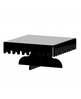 E-596 - Alzate multiuso in plexiglass nero - Spessore 5 mm