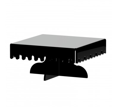 E-596 - Alzate multiuso in plexiglass nero - Spessore 5 mm