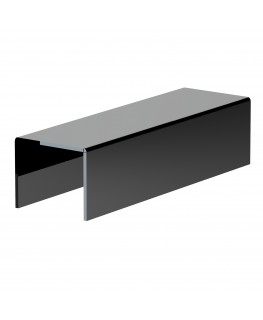 E-599 - Alzate/Tavolino multiuso in plexiglass nero - Spessore 5 mm