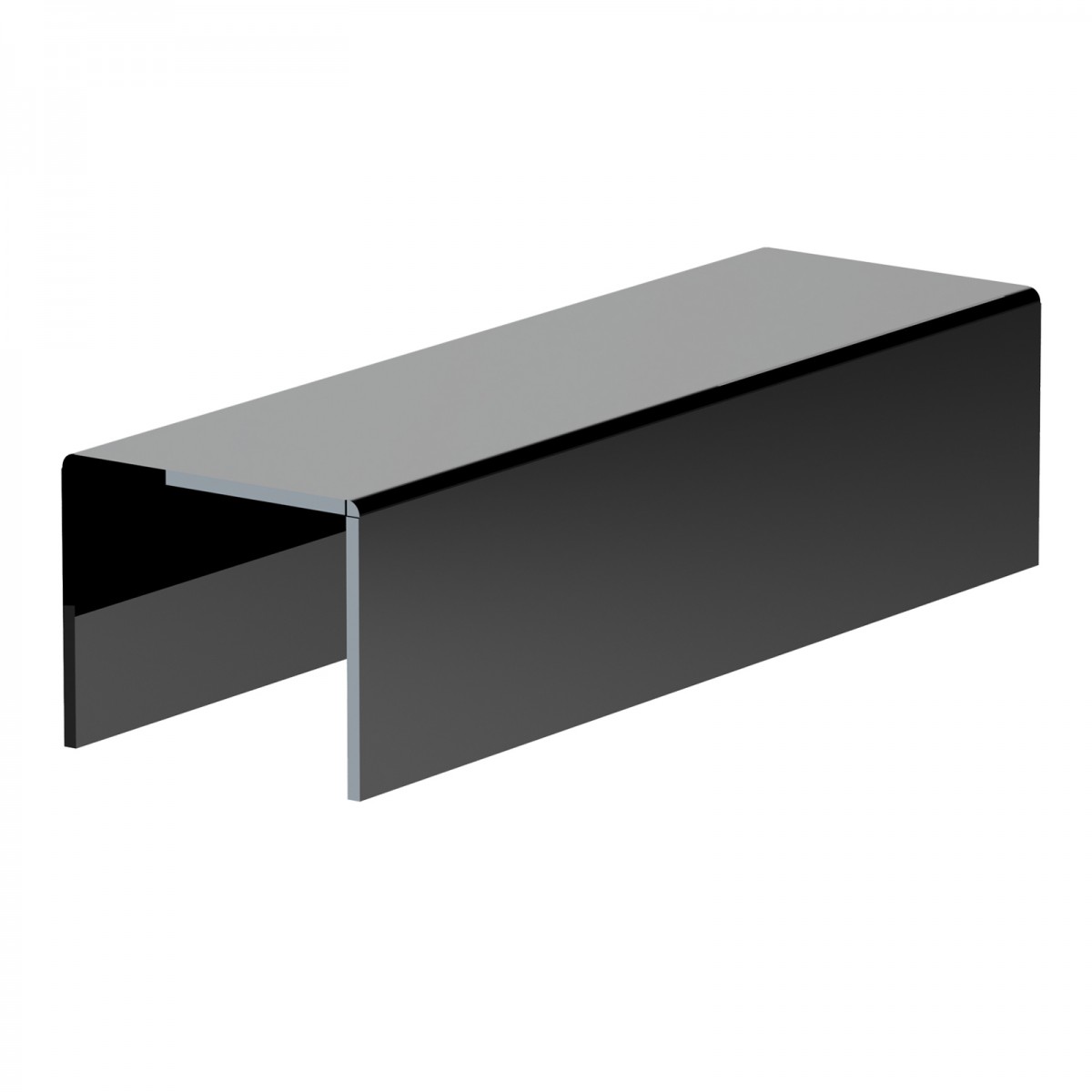 E-599 - Alzate/Tavolino multiuso in plexiglass nero - Spessore 5 mm