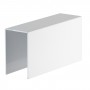Alzate/Tavolino multiuso in plexiglass bianco