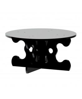 E-606 - Alzate multiuso in plexiglass nero - Spessore 5 mm