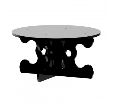 E-606 - Alzate multiuso in plexiglass nero - Spessore 5 mm
