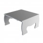 Mesa/soporte multiusos de plexiglás blanco - Grosor 5 mm