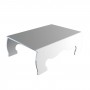 Mesa/soporte multiusos de plexiglás blanco - Grosor 5 mm