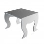 Alzatina/Tavolino multiuso in plexiglass bianco - Spessore 5 mm