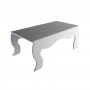 Witte plexiglas multifunctionele standaard/tafel - dikte 5 mm