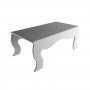 Witte plexiglas multifunctionele standaard/tafel - dikte 5 mm