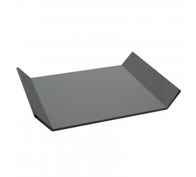 E-623 - Vassoio in plexiglass nero - Spessore 5 mm - H 4.5 cm