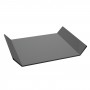 Schwarzes Plexiglastablett - Dicke 5 mm - H 4,5 cm