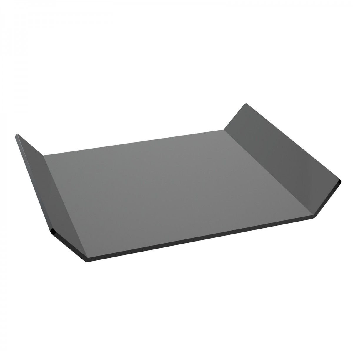 E-623 - Vassoio in plexiglass nero - Spessore 5 mm - H 4.5 cm