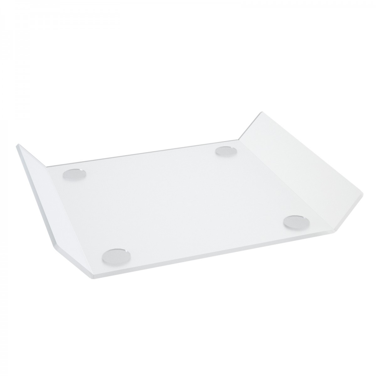 E-624 - Vassoio in plexiglass satinato - Spessore 5 mm - H 4.5 cm