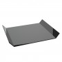 Schwarzes Plexiglastablett - Dicke 5 mm - H 4,5 cm