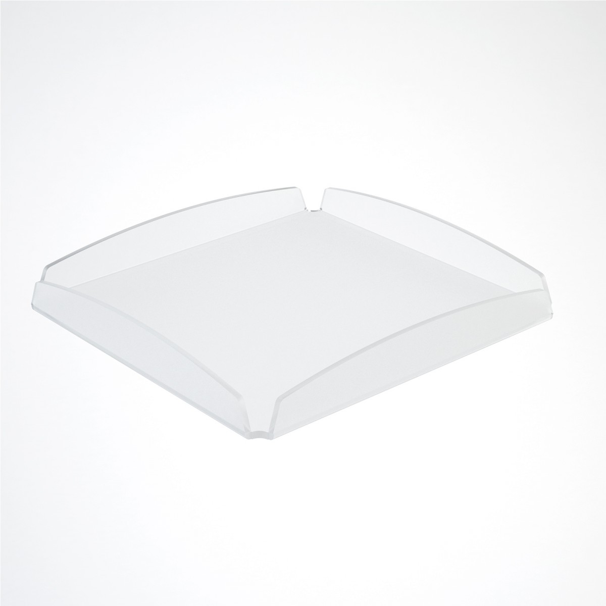 E-627 - Vassoio in plexiglass satinato - Spessore 3 mm - H 2 cm