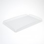 Satijnen plexiglas schaal - Dikte 3 mm - H 2 cm
