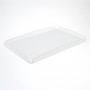 Satijnen plexiglas schaal - Dikte 3 mm - H 2 cm