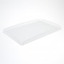 Satijnen plexiglas schaal - Dikte 3 mm - H 2 cm