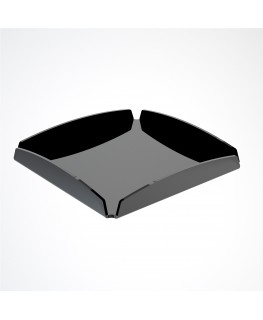 E-626 - Vassoio in plexiglass nero - Spessore 3 mm - H 2 cm