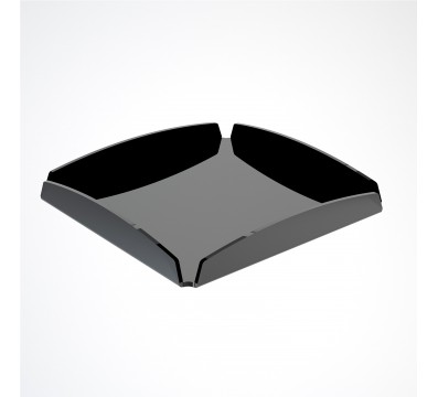 E-626 - Vassoio in plexiglass nero - Spessore 3 mm - H 2 cm