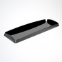 Black plexiglass tray - Thickness 3 mm - H 2 cm
