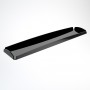 Schwarzes Plexiglastablett - Dicke 3 mm - H 2 cm