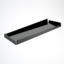 Black plexiglass tray - Thickness 3 mm - H 2 cm