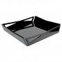 Black plexiglass tray - Thickness 3 mm - H 5 cm