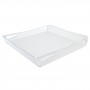 Satijnen plexiglas schaal - Dikte 3 mm - H 5 cm