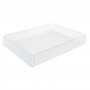 Satijnen plexiglas schaal - Dikte 3 mm - H 5 cm