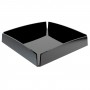 Black plexiglass tray - Thickness 3 mm - H 5 cm
