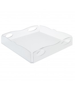 E-642 - Vassoio in plexiglass satinato - Spessore 3 mm - H 5 cm