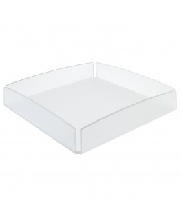 E-645 - Vassoio in plexiglass satinato - Spessore 3 mm - H 5 cm
