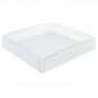 Tablett aus satiniertem Plexiglas - Dicke 3 mm - H 5 cm