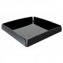 Black plexiglass tray - Thickness 3 mm - H 5 cm